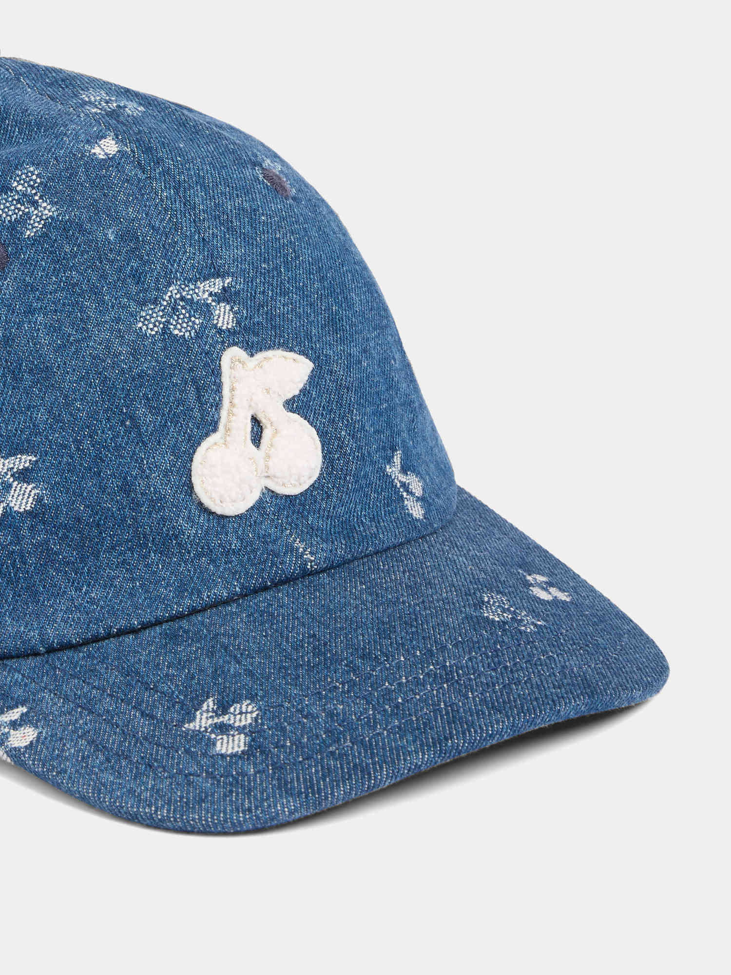 Arnold denim cap with cherries - Image 4