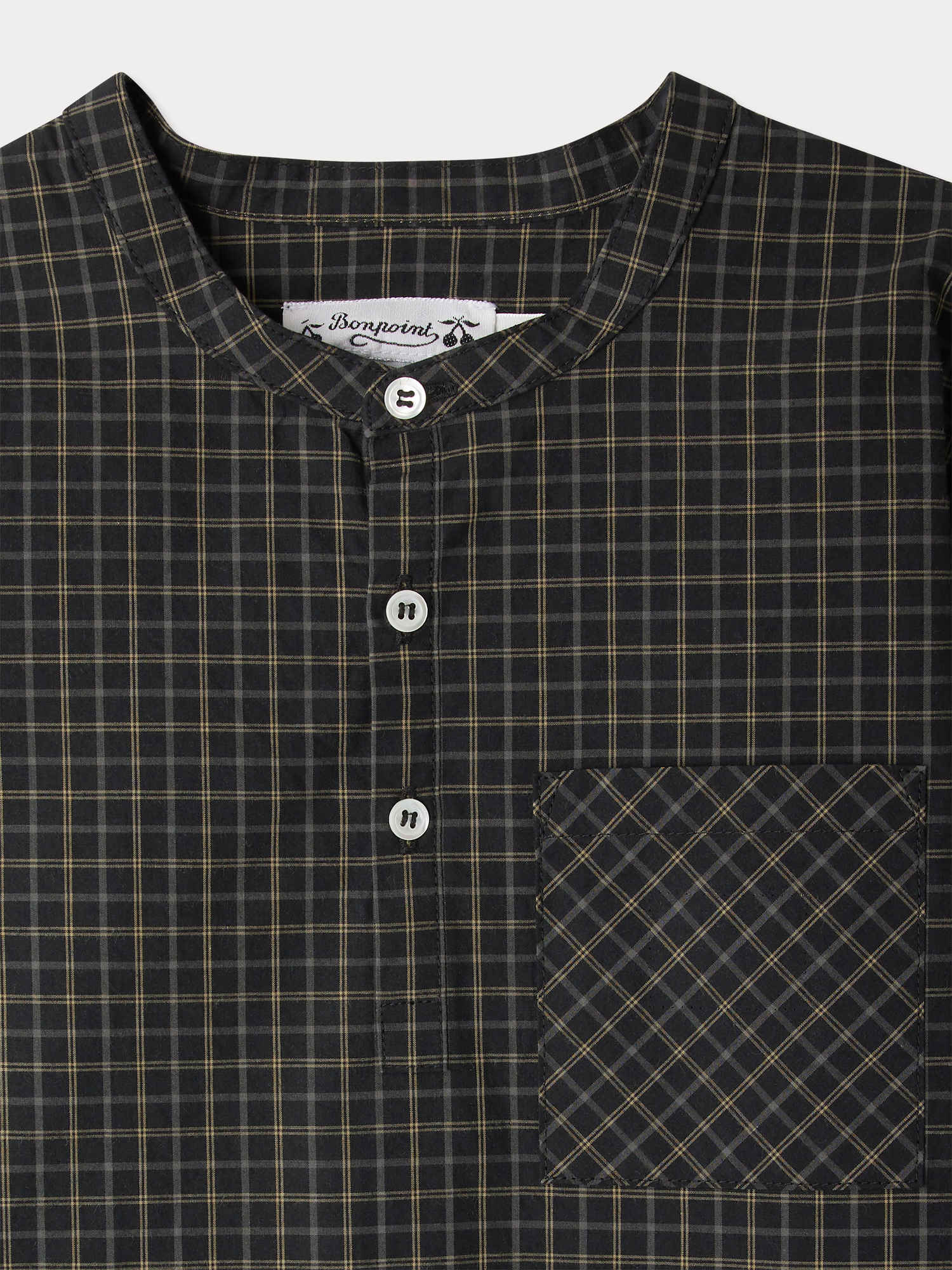 Artist shirt with mandarin collar - Image 3