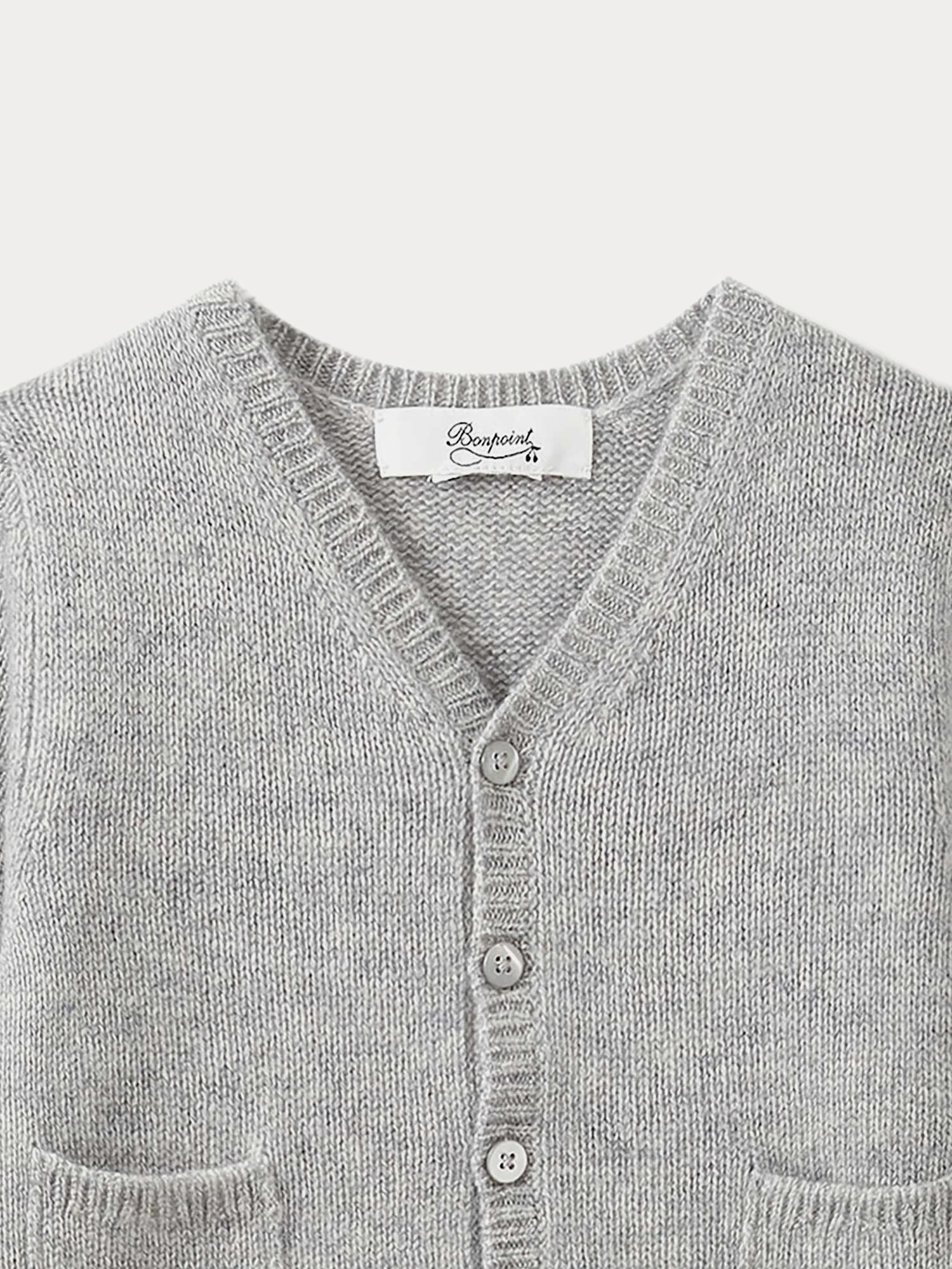 Babies' cardigan Heathered gray - Image 3