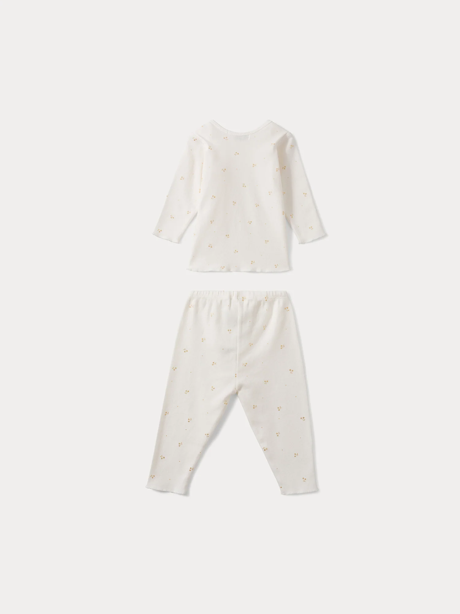 Babies' two-piece pajamas set gold - Image 3