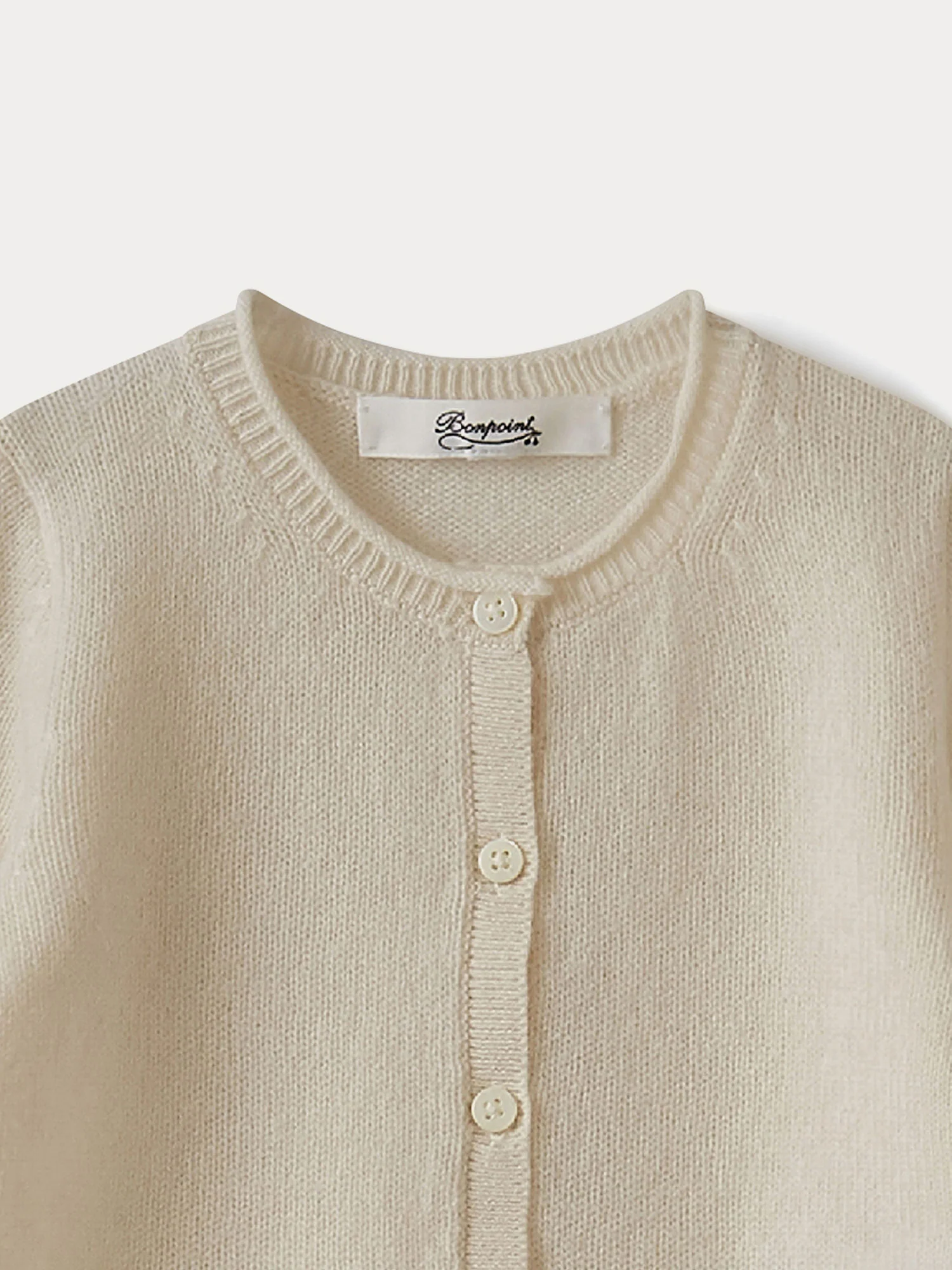 Baby Cashmere Cardigan milk white - Image 3