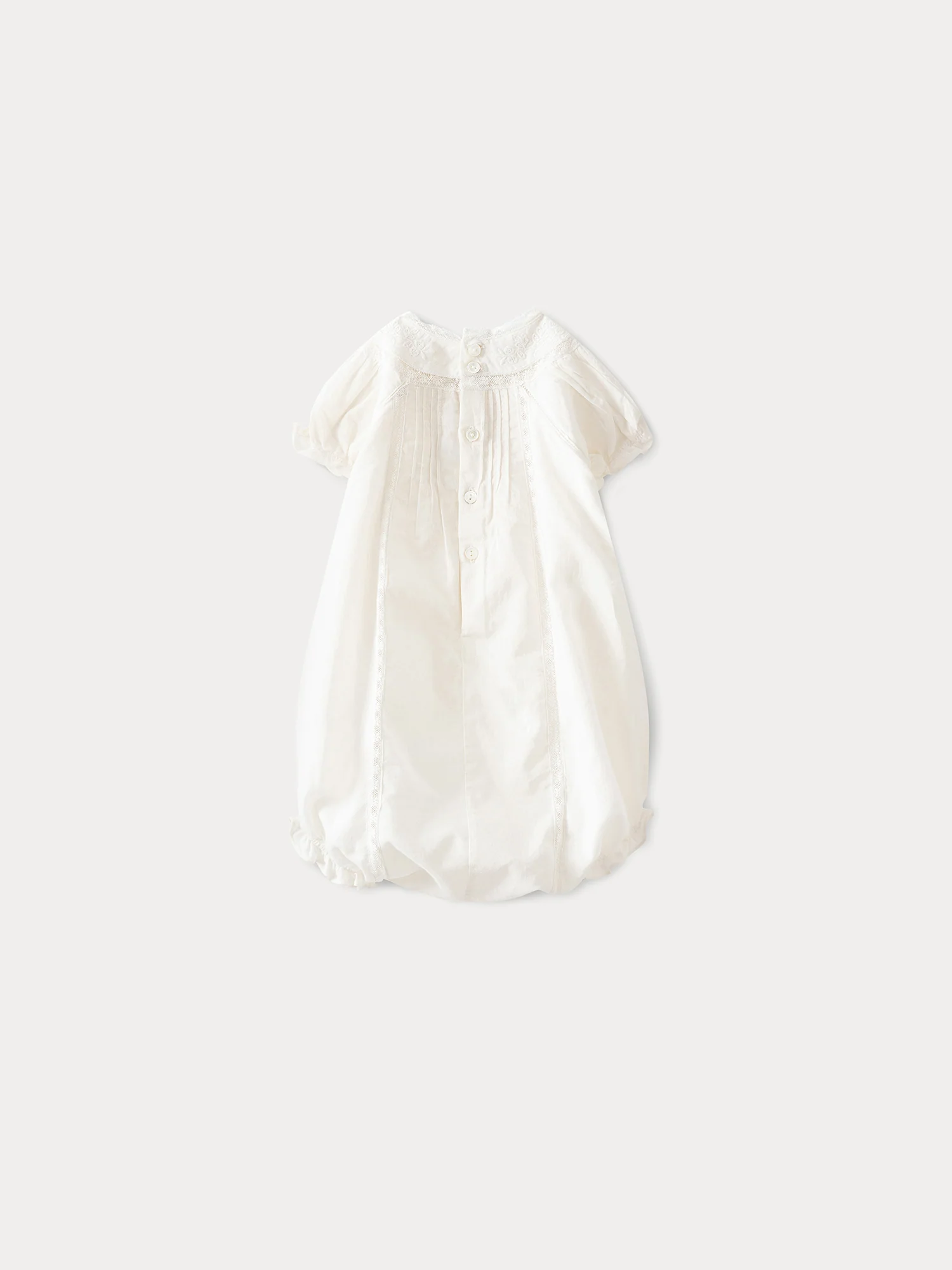 Baby Dobby Voile Romper milk white - Image 3