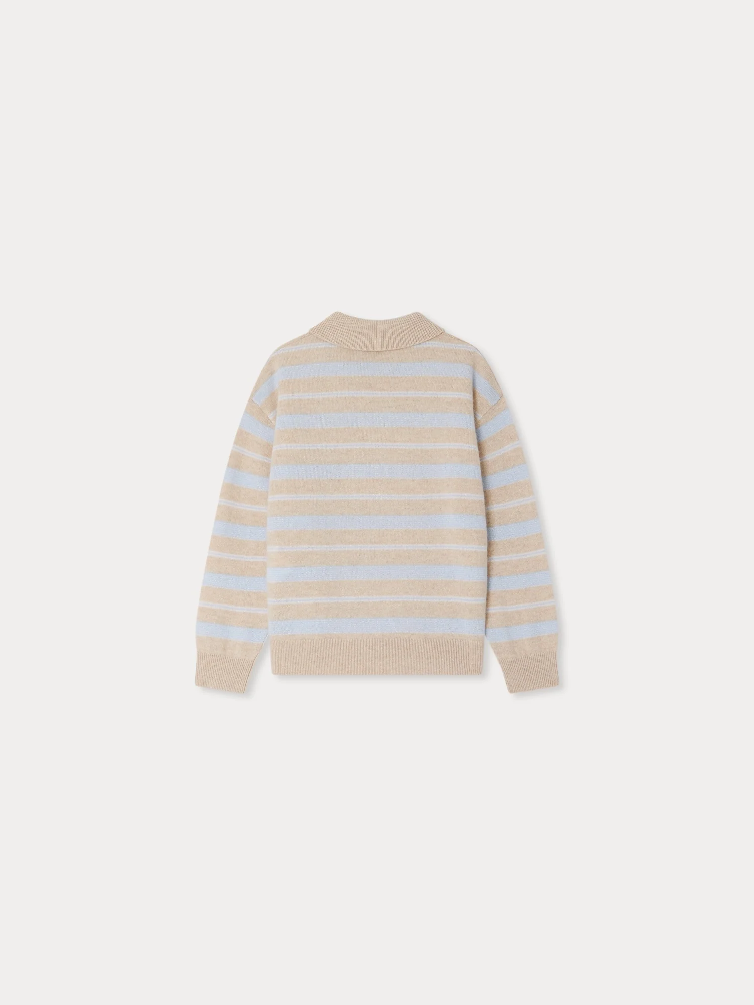 Bonpoint x Guest in Residence Louie unisex polo neck cashmere sweater in sand - Image 3