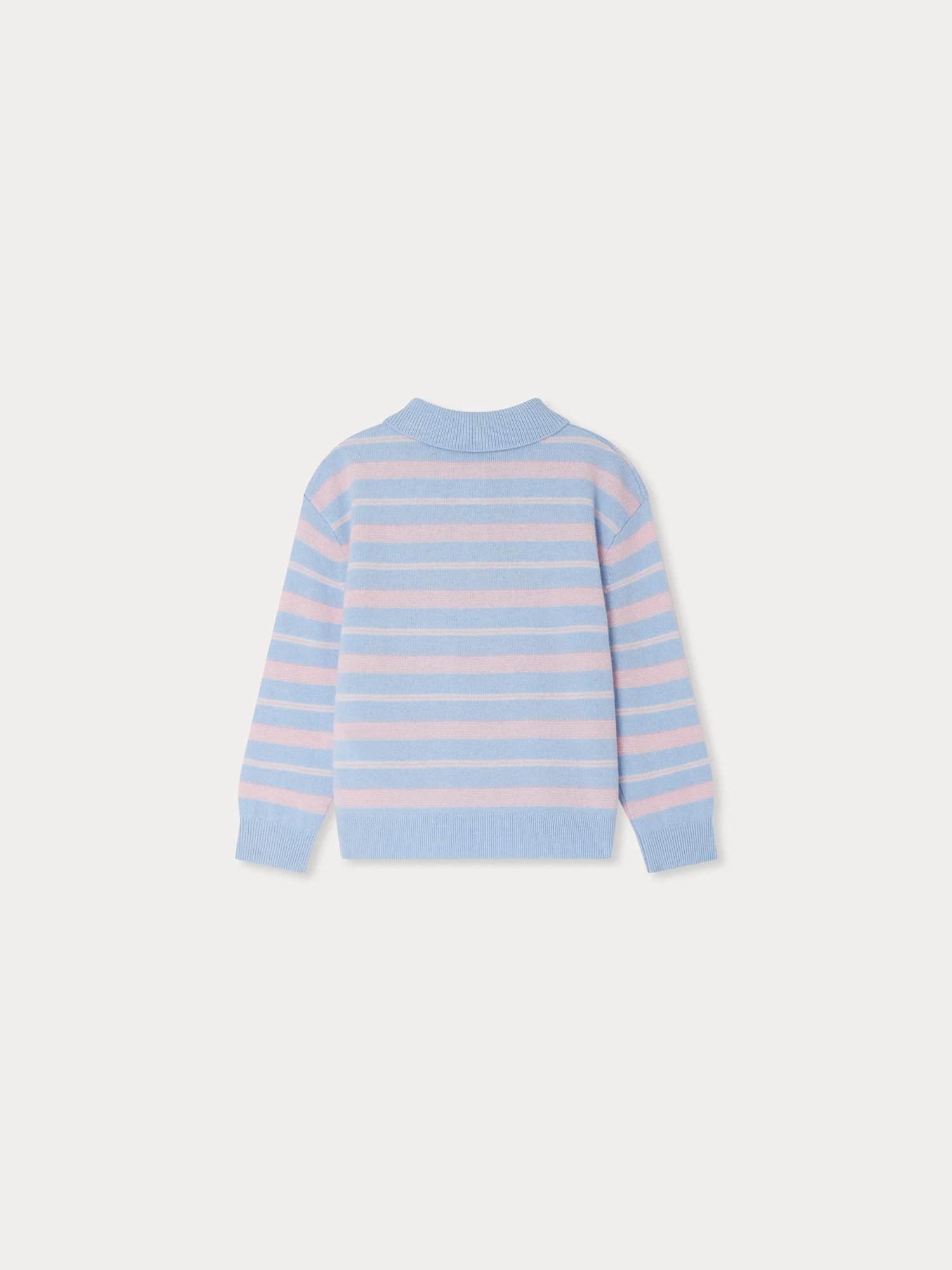 Bonpoint x Guest in Residence Louie unisex polo neck sweater cashmere in blue - Image 3