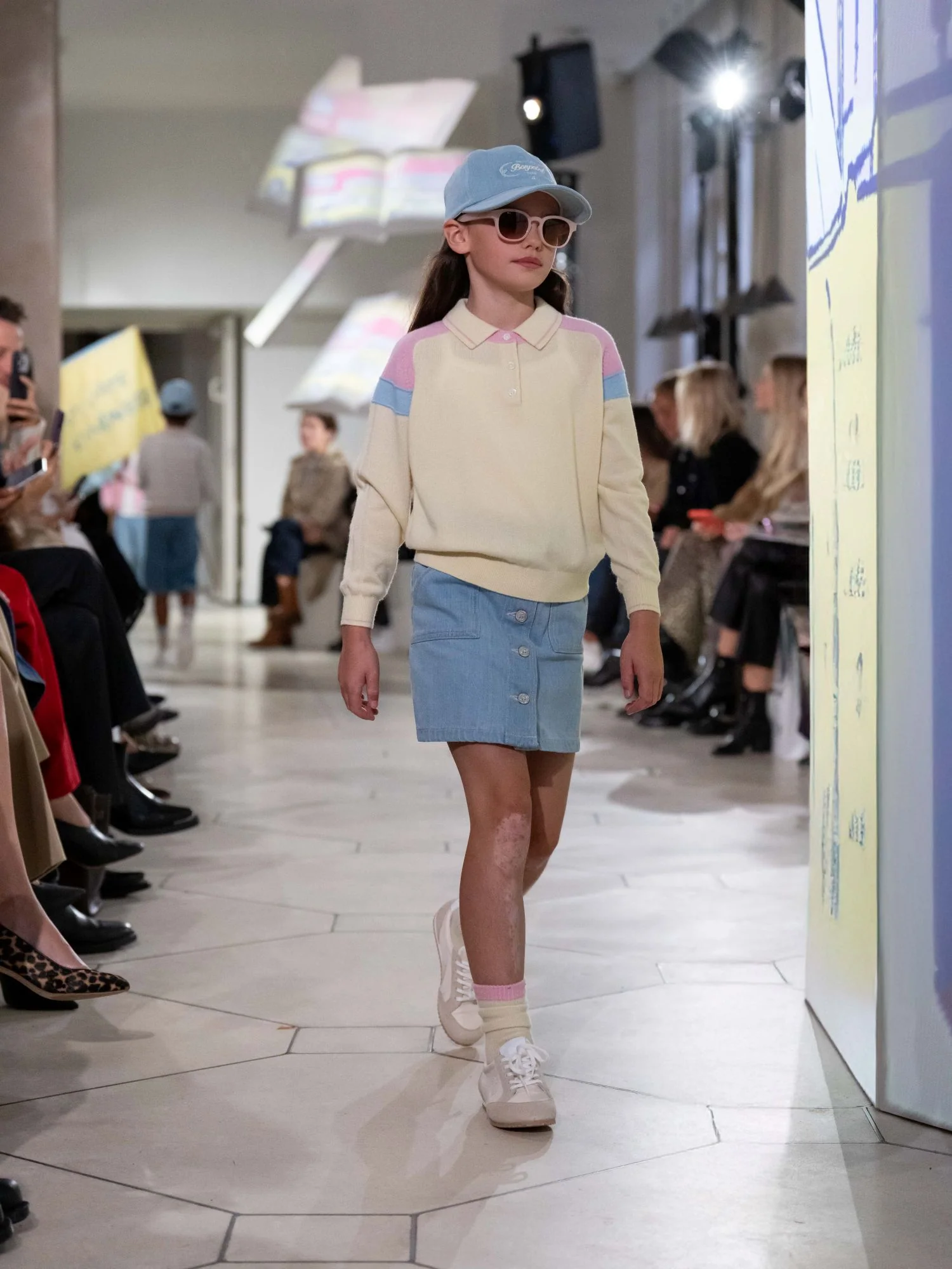 Bonpoint x Guest in Residence Lynsey color-blocked cashmere polo neck sweater - Image 5