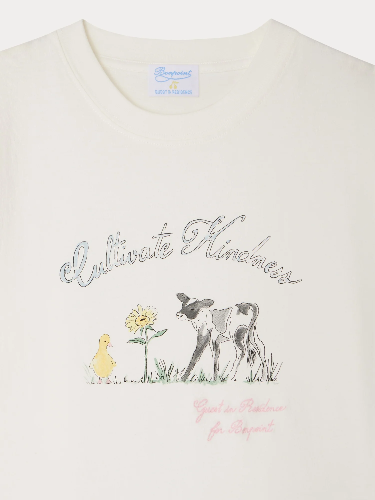 Bonpoint x Guest in Residence Thibald hand-drawn unisex organic cotton T-shirt - Image 3