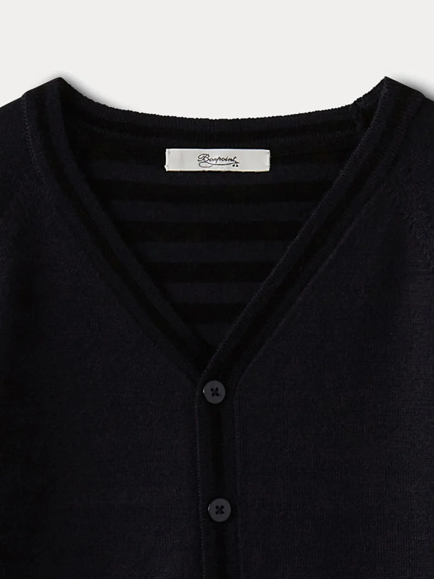 Boys' Merino Wool Cardigan navy - Image 3