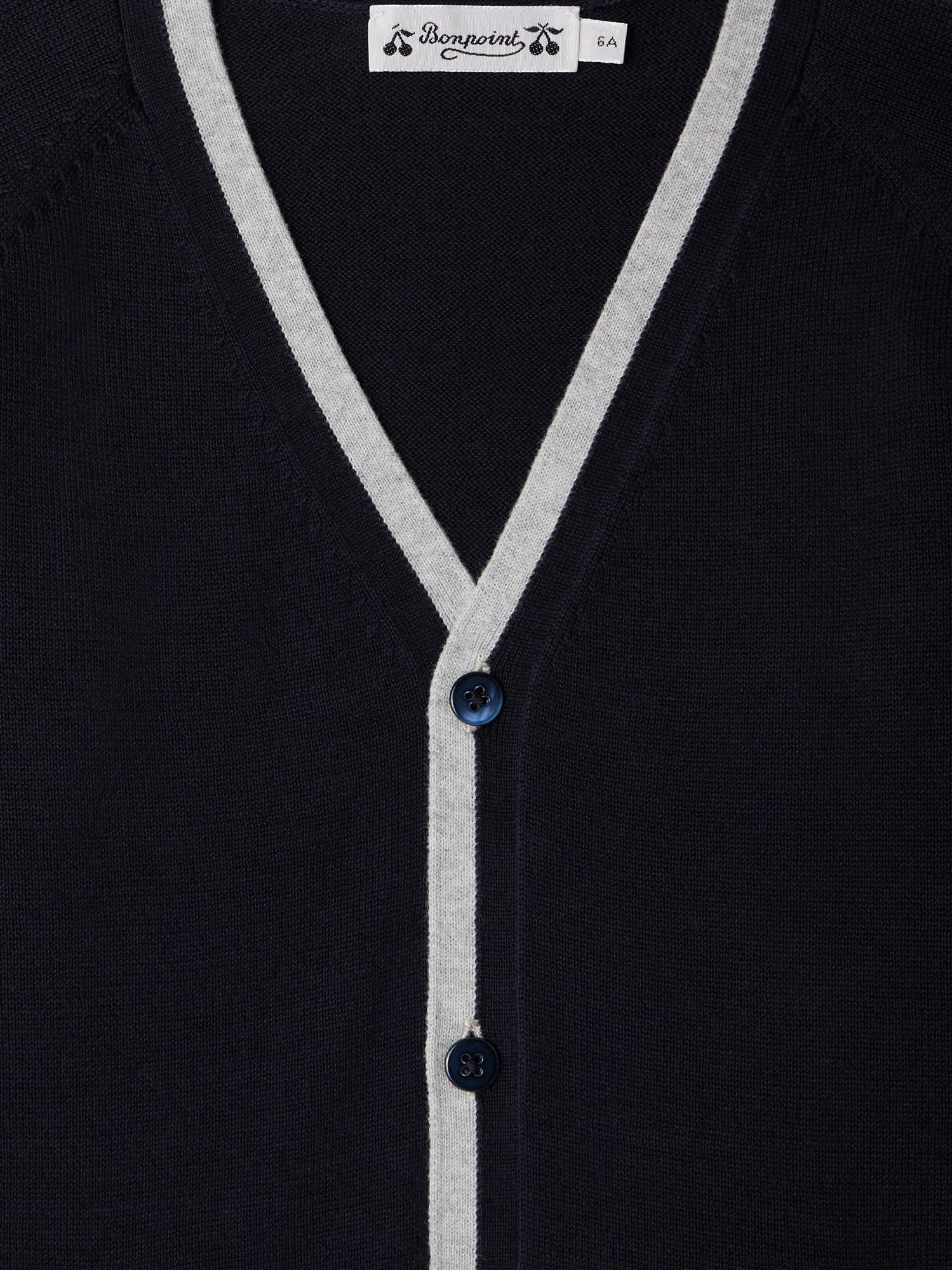 Cardigan navy with stripes - Image 3