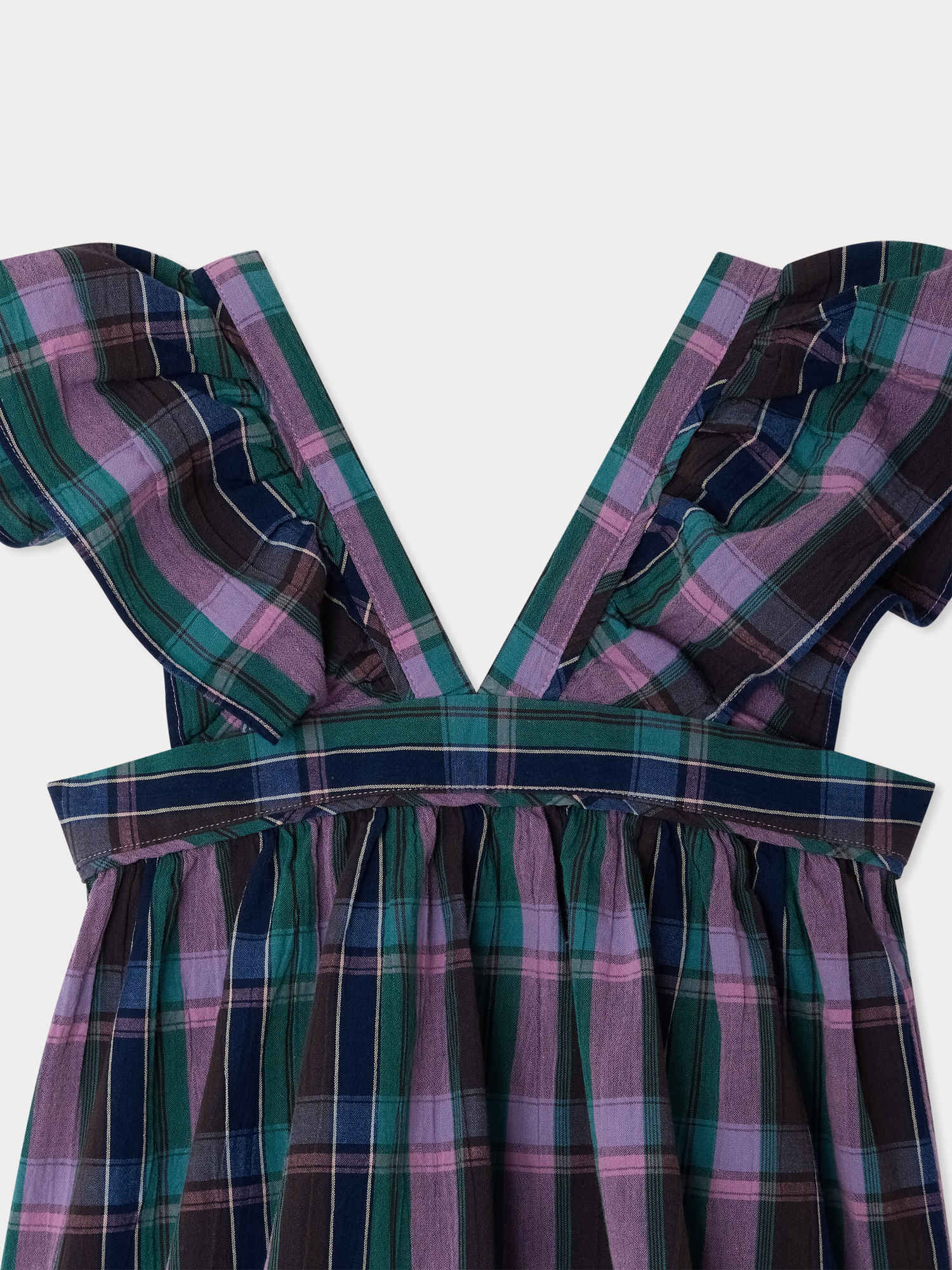 Elea blouse in organic madras cotton - Image 3