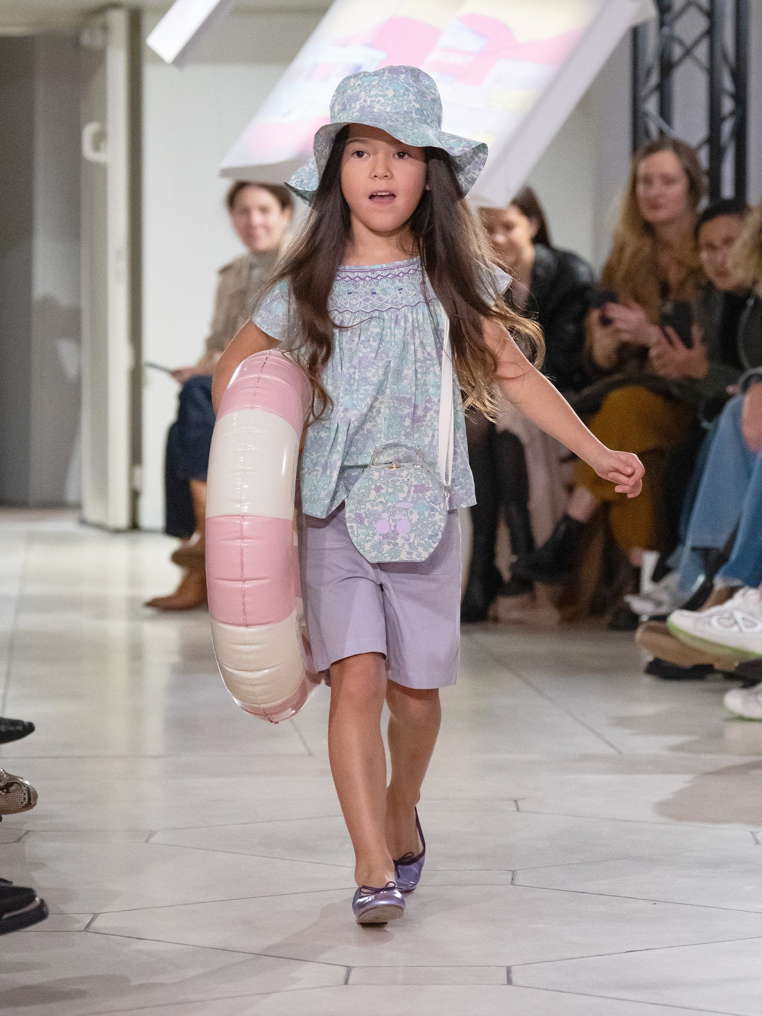 Grenade blouse smocked and embroidered in Liberty fabric in organic cotton - Image 5