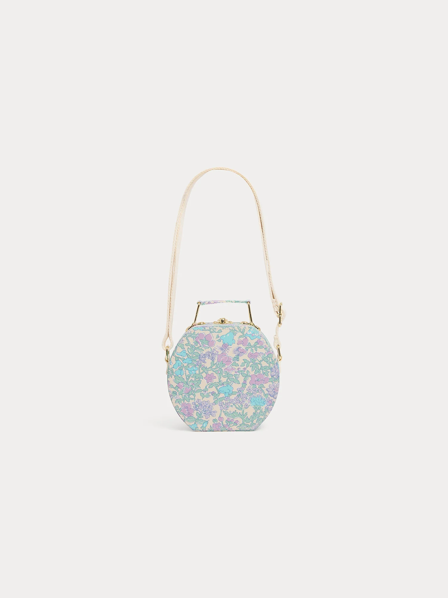 Jadore Suitcase Bag in Liberty fabric with cherry print in organic cotton - Image 3