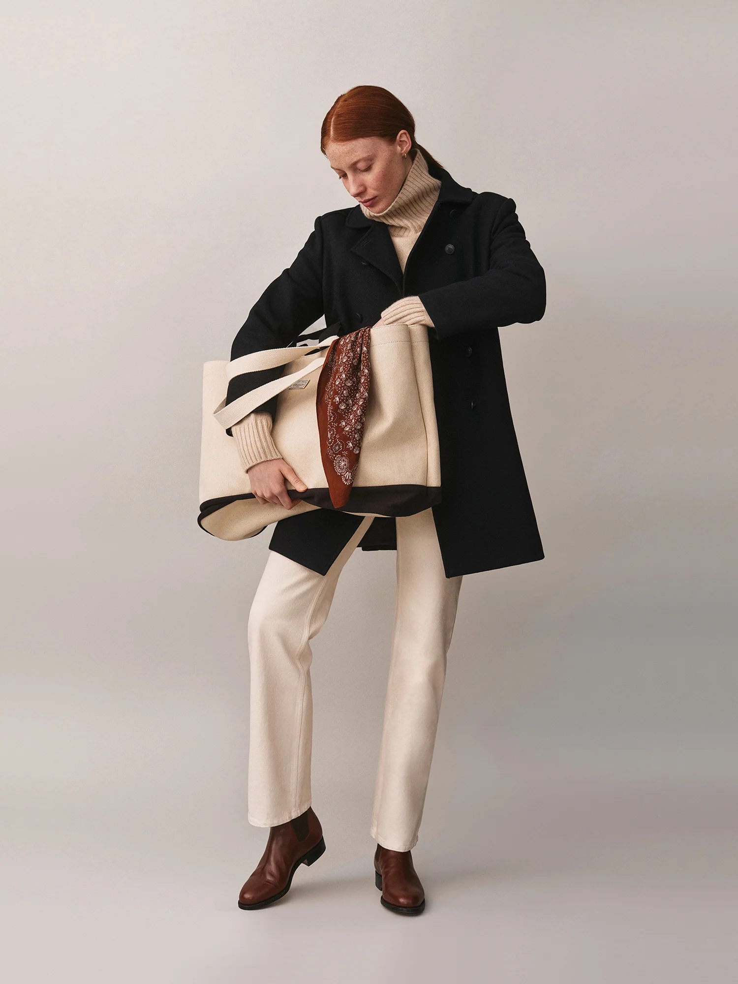 Janvière bag with double cotton handles - Image 6