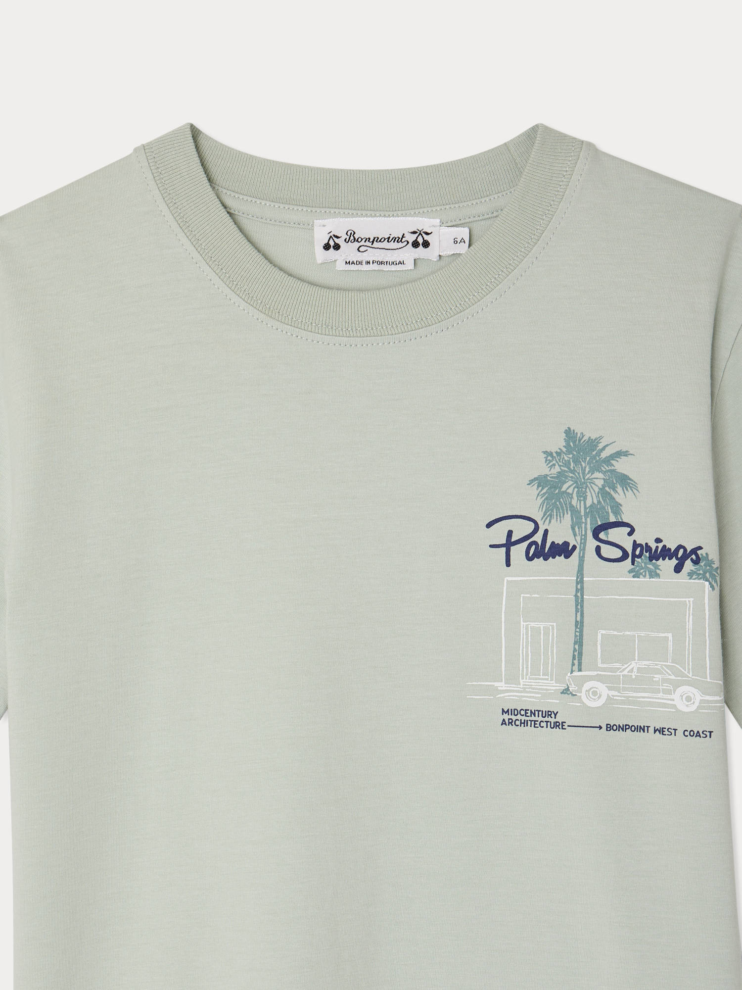 Landis Organic Cotton T-Shirt Printed Palm Springs - Image 3
