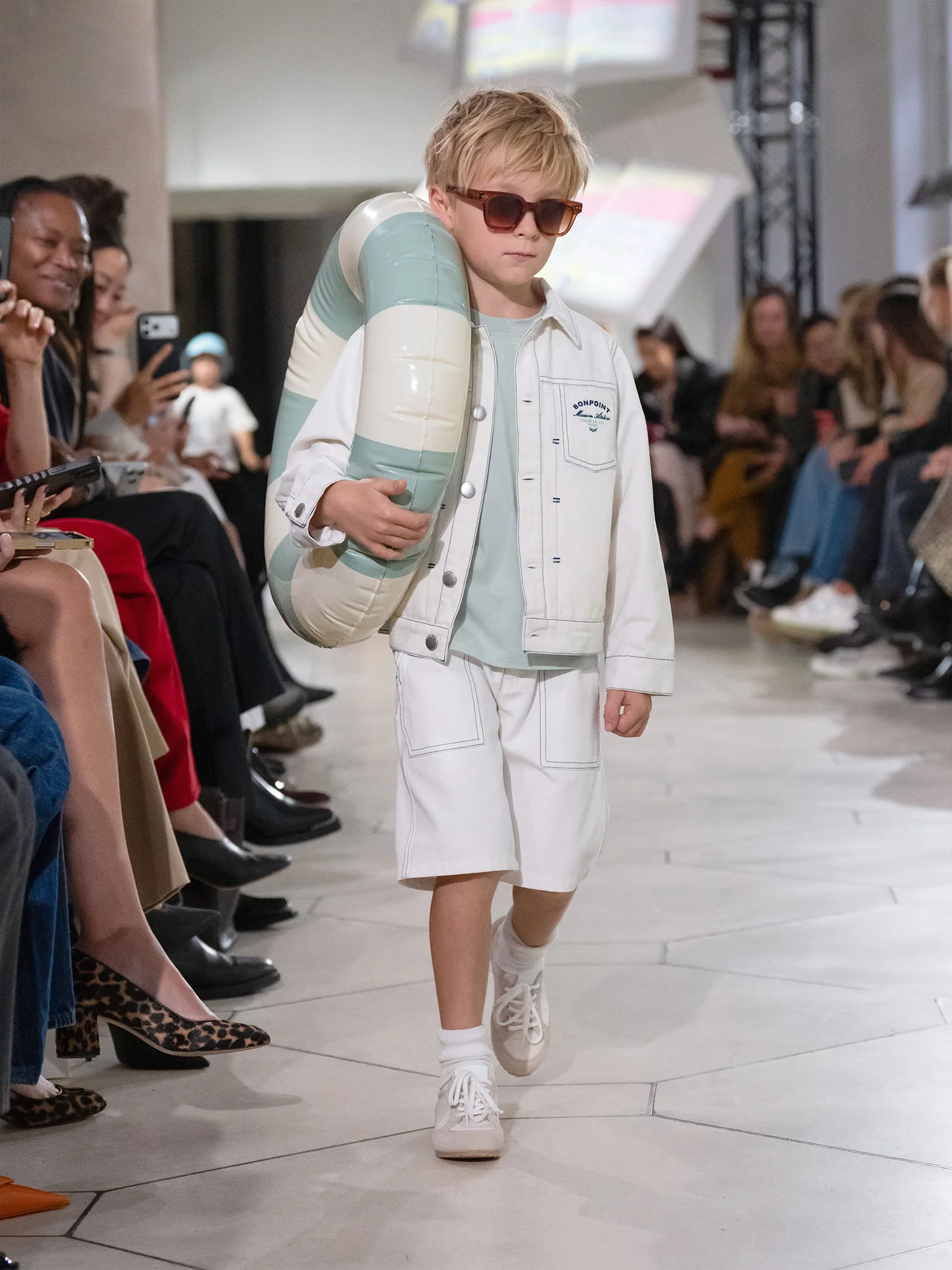 Leddis denim jacket with contrast stitching in organic cotton - Image 6