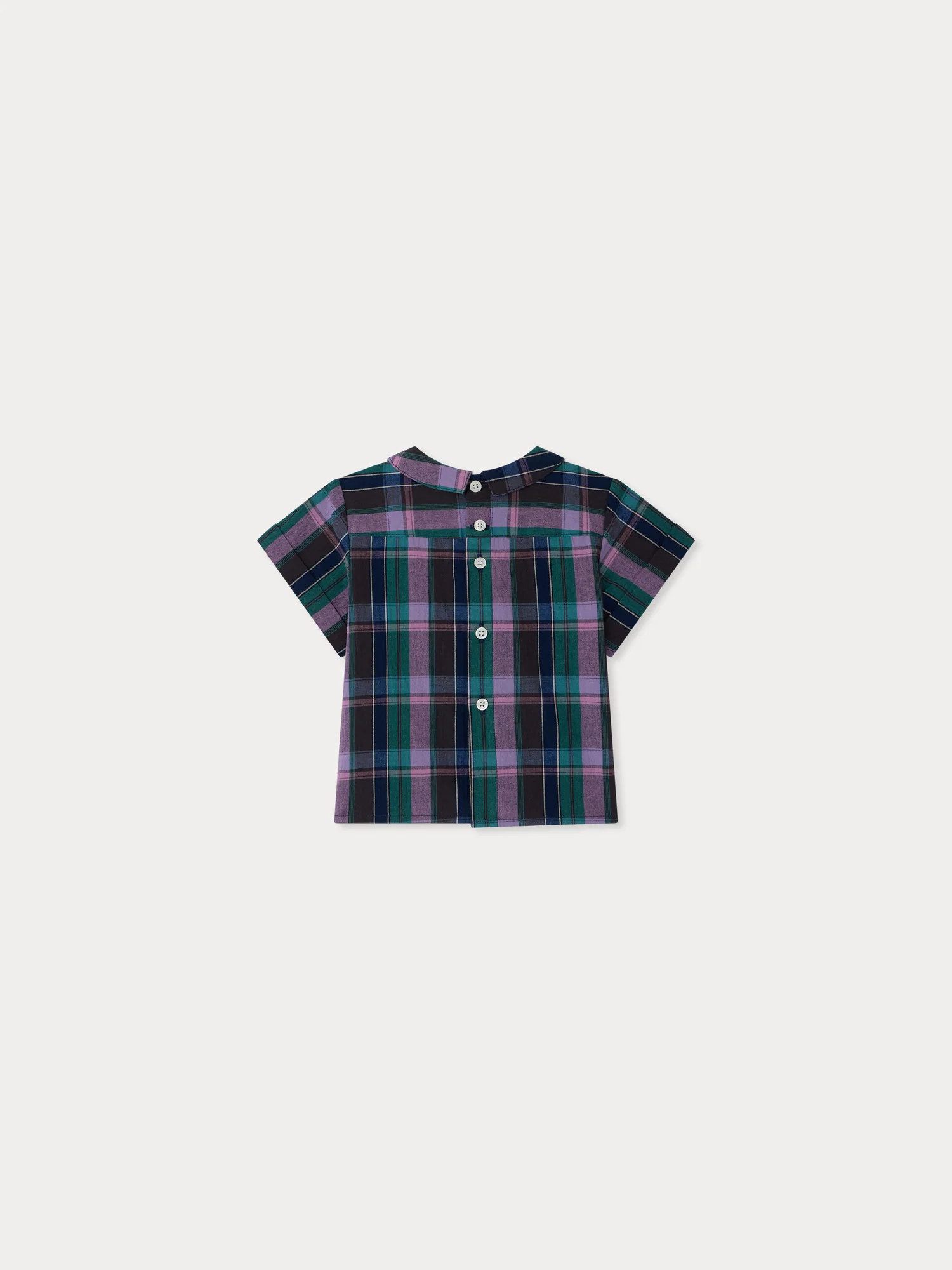 Luigi shirt in organic madras cotton - Image 3