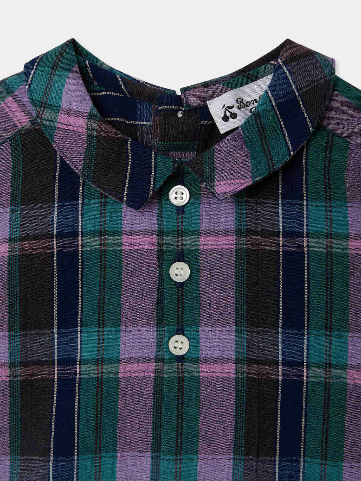 Luigi shirt in organic madras cotton - Image 4