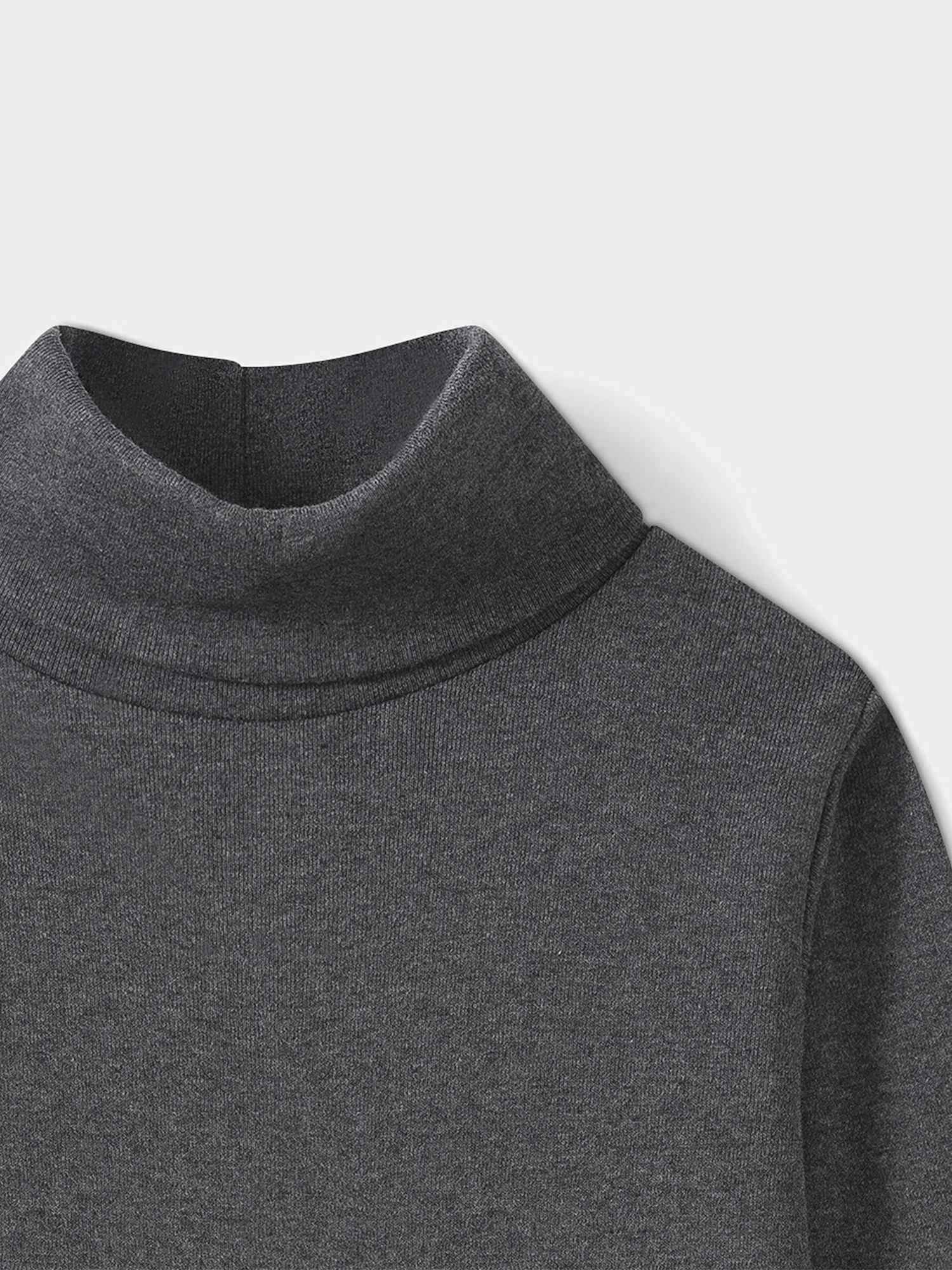 Thin turtleneck sweater dark heathered gray - Image 3